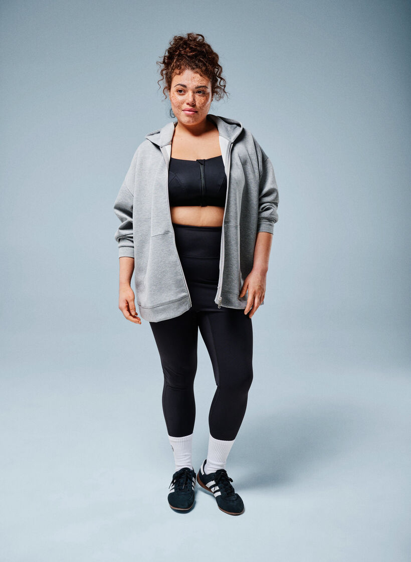 CORE, Squat-s&auml;kra tr&auml;ningstights med ficka, Svart, Image image number 0