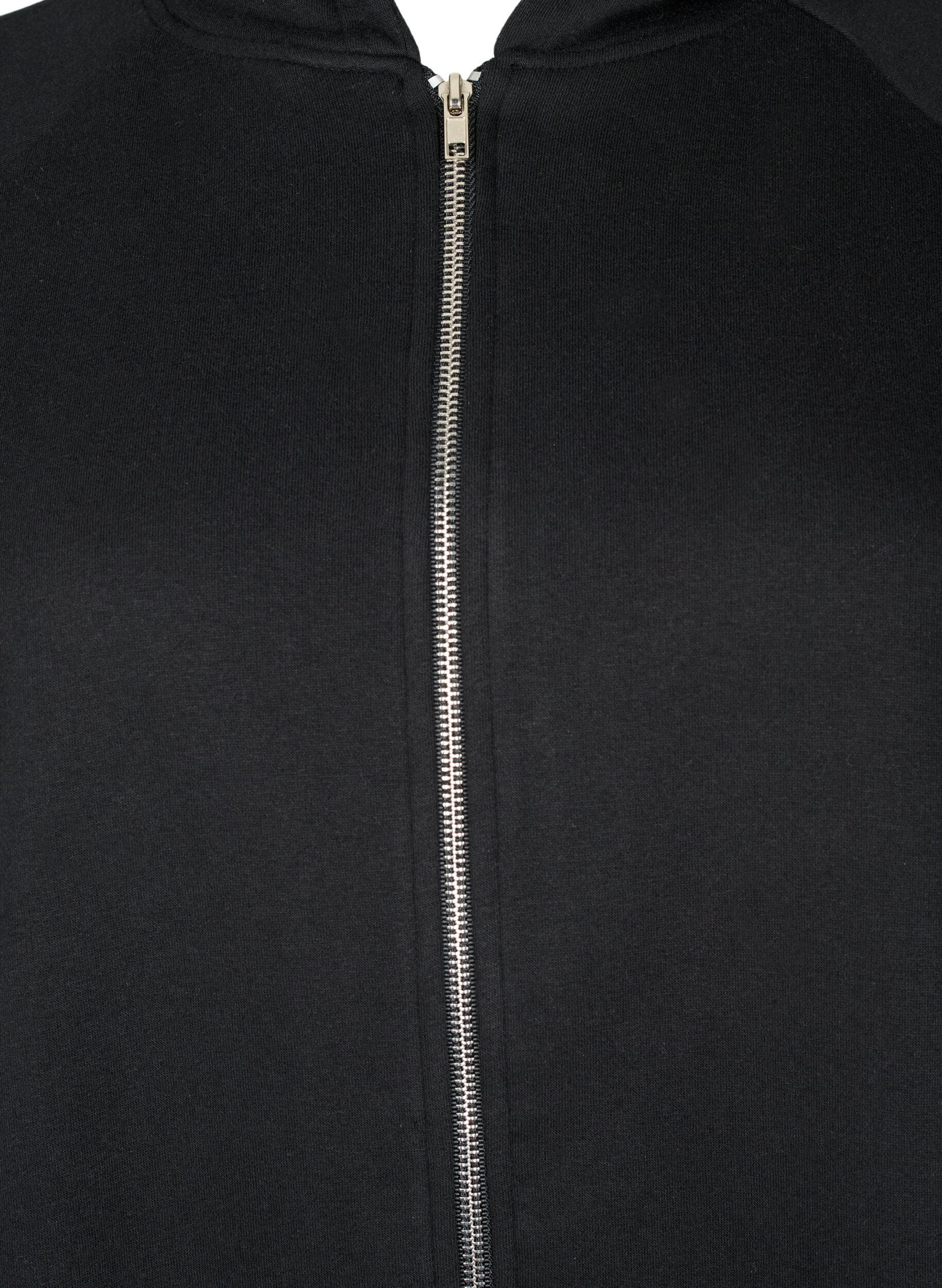 Zizzi Sweatshirt med huva, Black, Packshot image number 2
