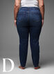 Slim fit-jeans med normal midja, Dark Blue, Model image number 9