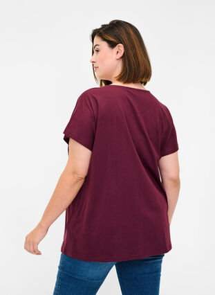 Ekologisk t-shirt i bomull med rund hals, Port Royal, Model image number 1