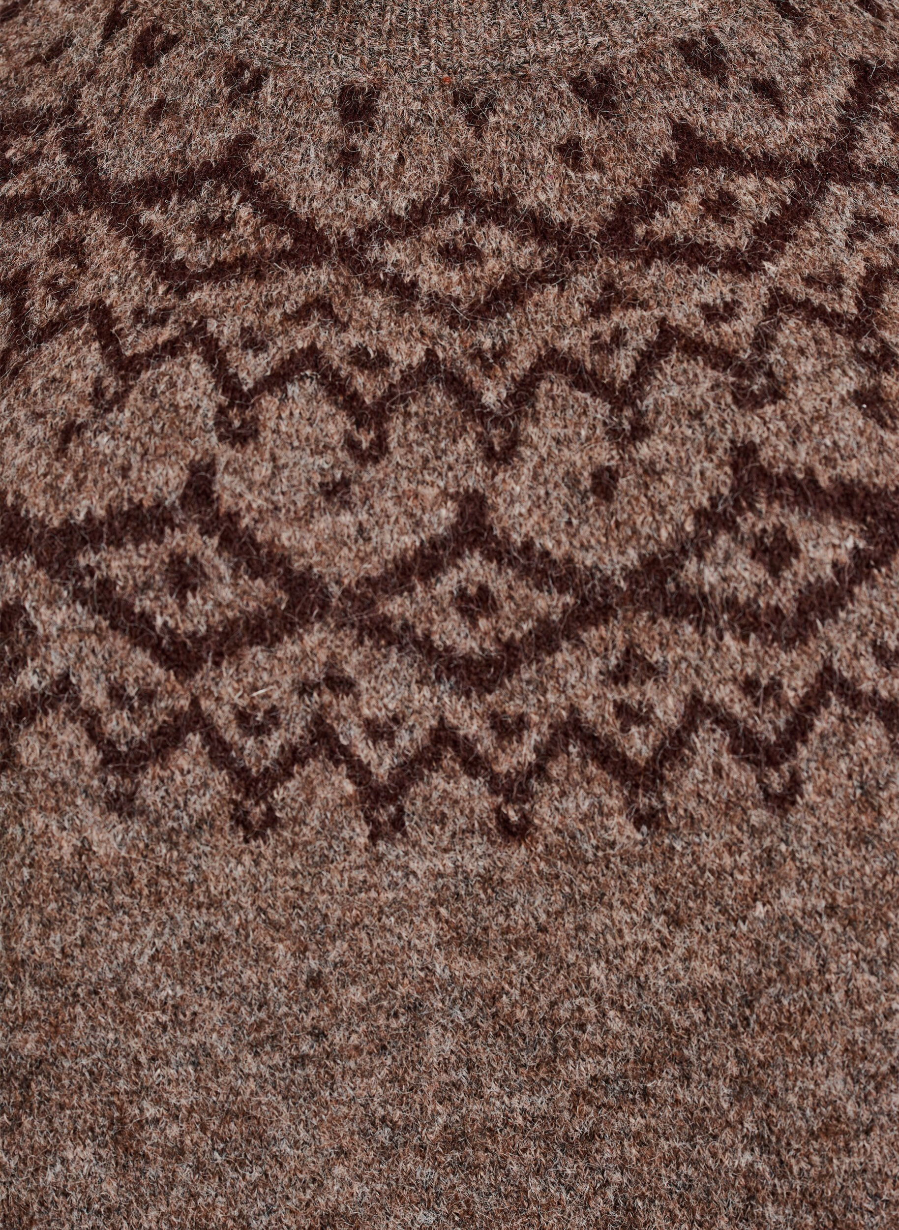 ZizziTr&ouml;ja med nordiskt m&ouml;nster, Brun, Packshot image number 2