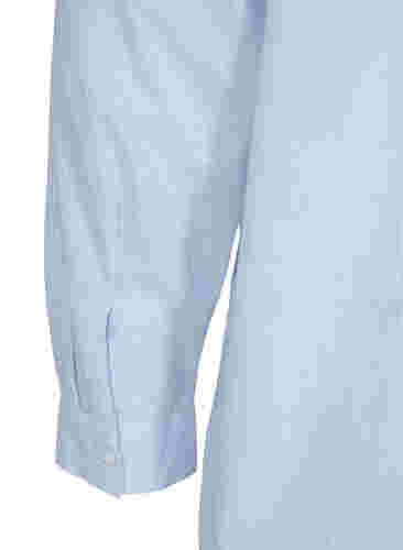 Randig nattskjorta i bomull, White w. Blue Stripe, Packshot image number 3