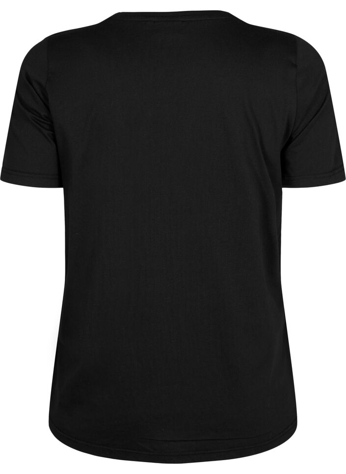 T-shirt från FLASH med tryck, Black Wanderlust, Packshot image number 1