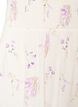 Maxikjol i viskos med smock, Vit, Packshot image number 2