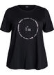 T-shirt med tryck, Svart, Packshot image number 0