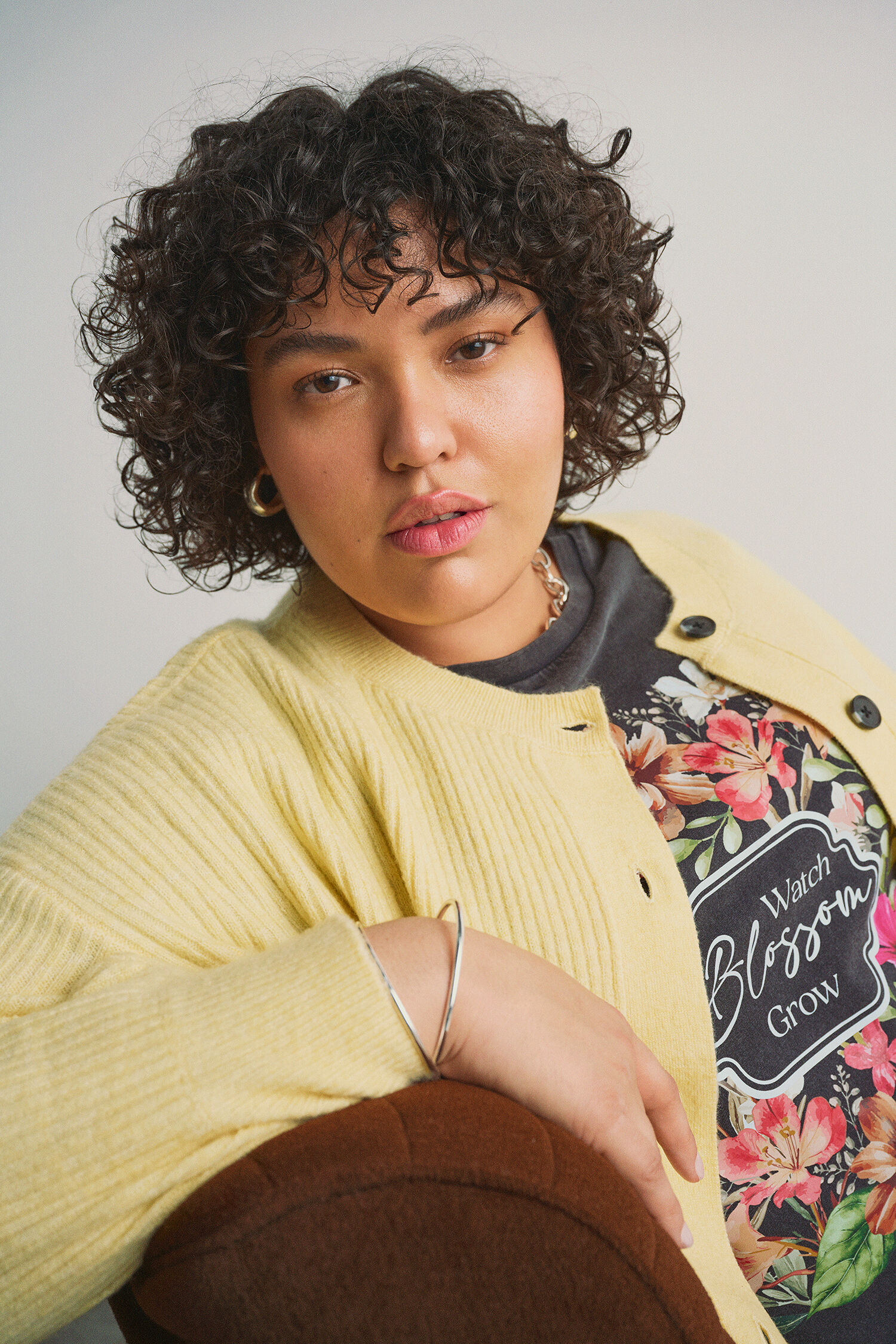 Zizzi Kofta i gula nyanser, , Model