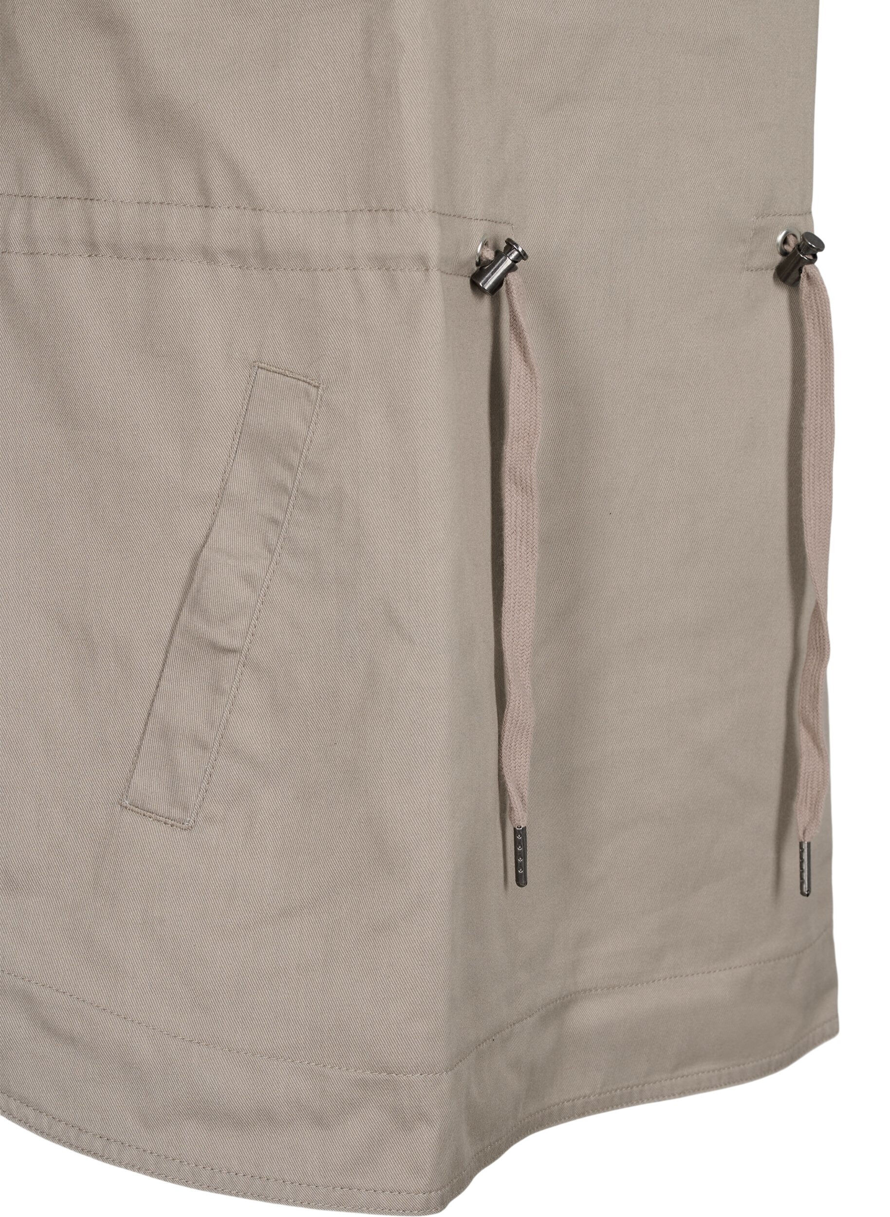 Zizzi Anorak med huva och fickor, Moon Rock, Packshot image number 3