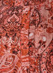 Blus i viskos med paisleym&ouml;nster och volanger, Orange, Packshot image number 2