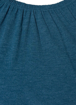 Stripad blus med 3/4 ärmar, Legion Blue Mel., Packshot image number 2