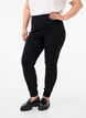 Stretchiga jeggings med hög midja, Black, Model image number 2