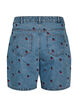 Broderade jeansshorts, Bl&aring;, Packshot image number 1