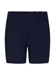 Shorts med fickor och l&ouml;s passform, Bl&aring;