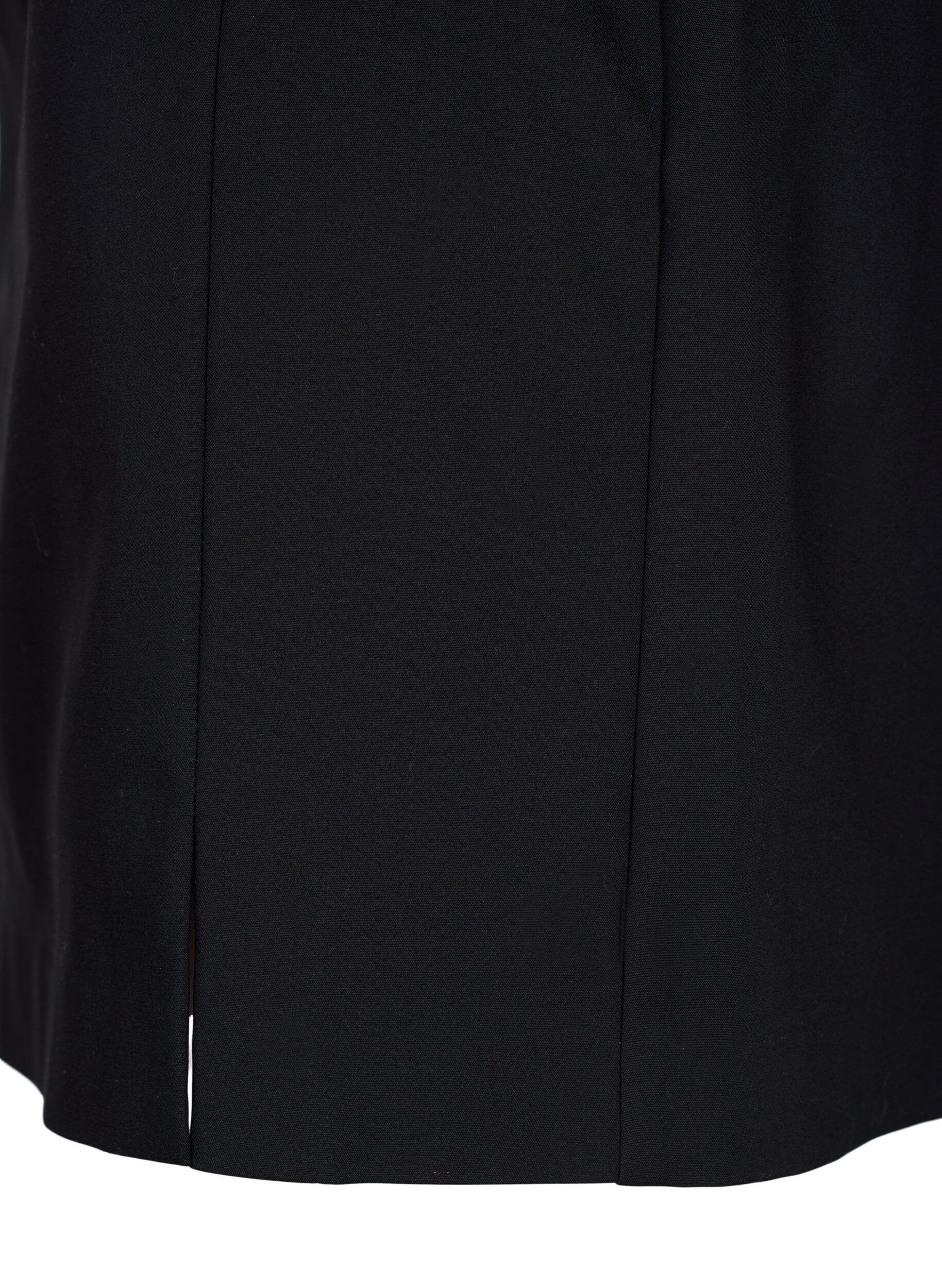 Zizzi Kort kjol med slits, Black, Packshot image number 3