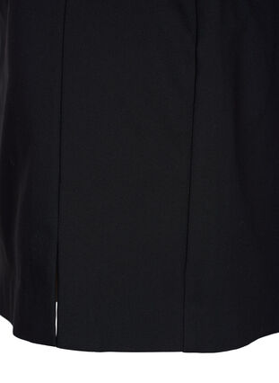 Kort kjol med slits, Black, Packshot image number 3