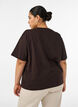 Boxig t-shirt i bomull, Brun, Model image number 2