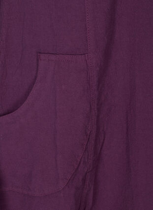 Klänning med fickor , Dark Purple, Packshot image number 3