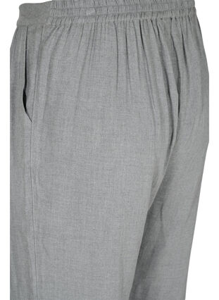 Klassiska byxor med fickor, Grey Melange, Packshot image number 3
