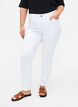 Viona jeans med normal midja, Vit, Model image number 2