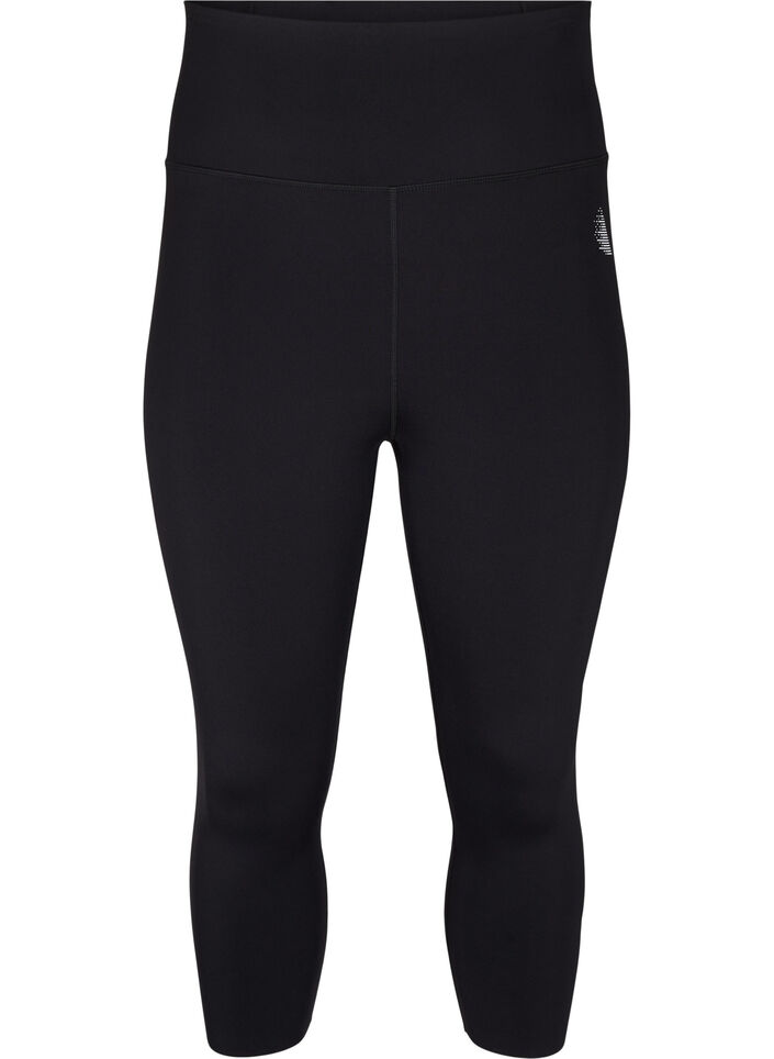 CORE, SUPER TENSION TIGHTS - träningstights med 3/4-längd och ficka, Black, Packshot image number 0