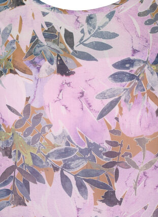 Mönstrad blus med långa ärmar, Orchid Bouquet AOP, Packshot image number 2