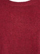 L&aring;ng stickad blus med kulknappar, M&ouml;rk Bordeaux, Packshot image number 2