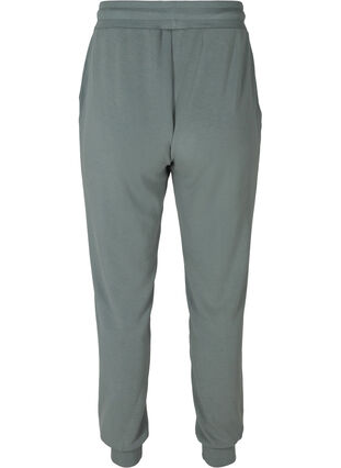 Sweatpants med fickor och dragsko, Balsam Green, Packshot image number 1