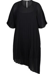 Klänning med 2/4-ärmar och a-linjeform, Black