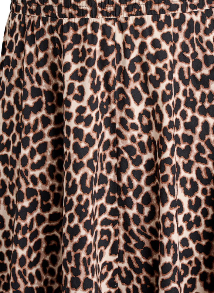 A-linjeformad midikjol med leopardm&ouml;nster, , Packshot image number 2