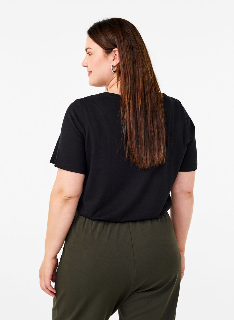 FLASH - T-shirt med tryck, Svart, Model image number 2