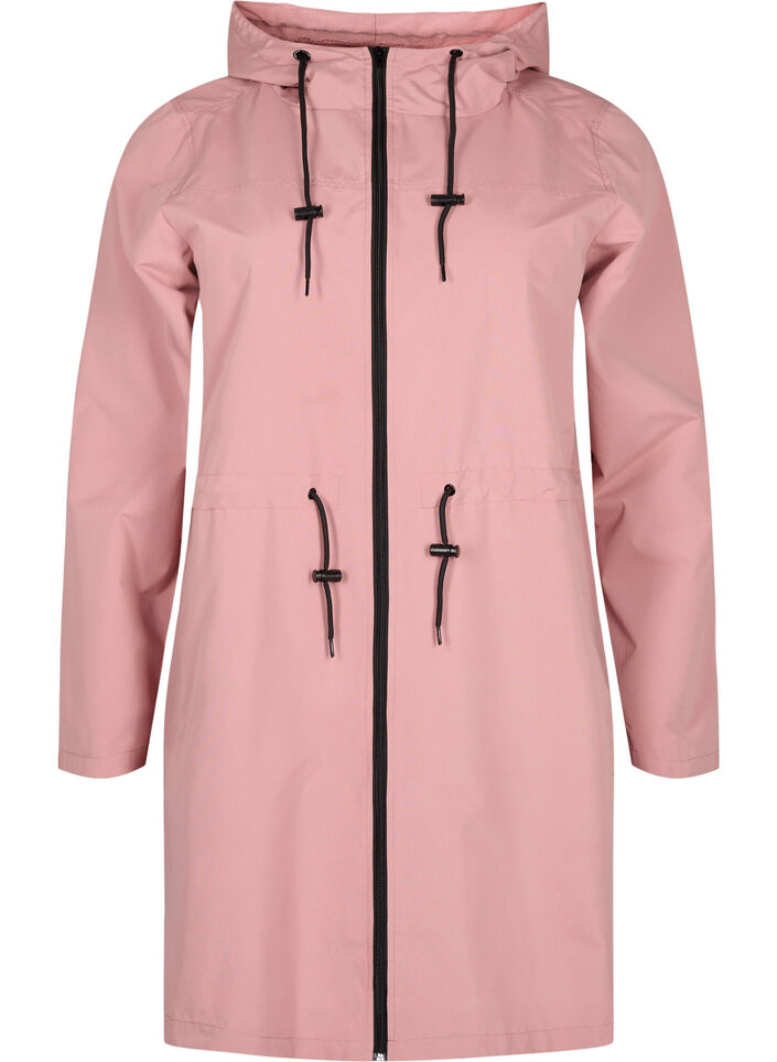 FLASH - Vattenavvisande parka med huva, Ash Rose, Packshot image number 0