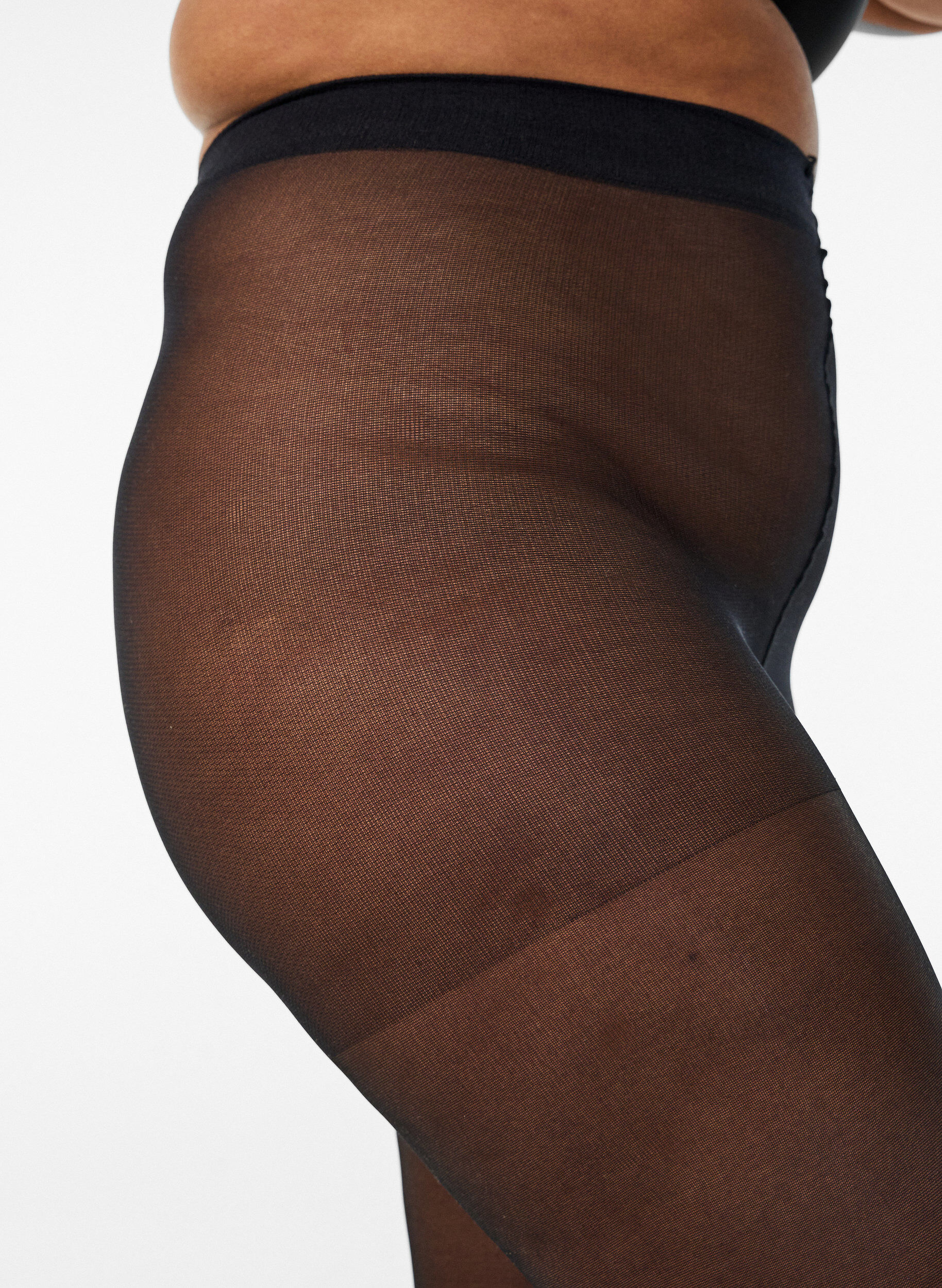 Zizzi  Tights i 40 denier med l&auml;tt kompression, Svart, Packshot image number 2