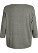 Jerseyblus med 3/4-&auml;rm, Gr&ouml;n, Packshot image number 1