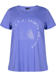 Sport t-shirt med tryck, Very Peri A.C.T.V