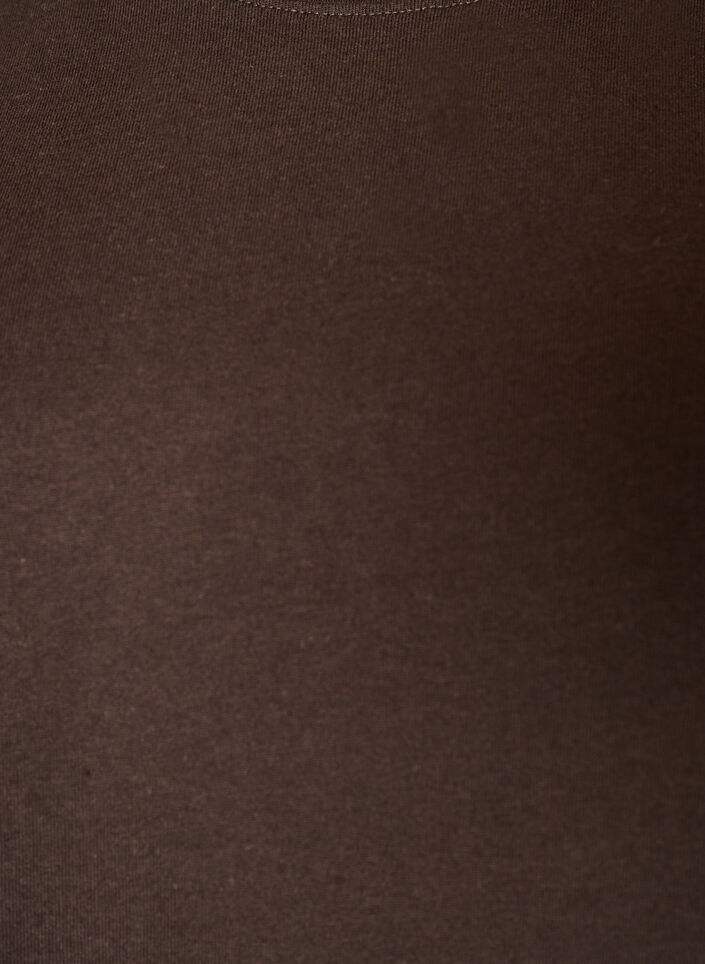 Boxig t-shirt i bomull, Brun, Packshot image number 2