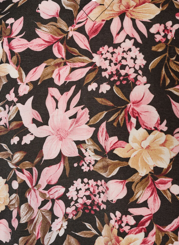 Kort a-linjeformad kl&auml;nning med v-ringning, Rosa, Packshot image number 2