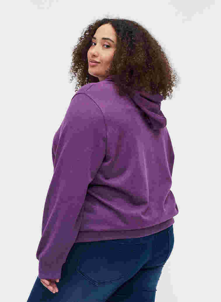 Sweatshirt med huva och tryck, Majesty Mel, Model image number 1