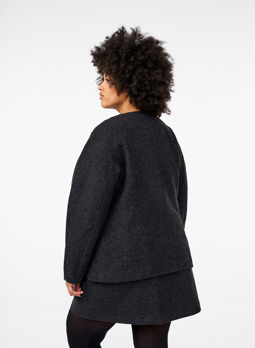 Skräddarsydd kavaj, Dark Grey Melange, Model image number 1