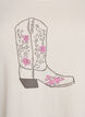 T-shirt med tryck, Vanilla, Packshot image number 2