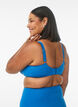 Bikini-bh med bygel och drapering, Bl&aring;, Model image number 2