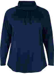 Sweatshirt med hög krage, Navy Blazer
