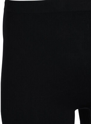 Seamless shorts med normalhög midja, Black, Packshot image number 2
