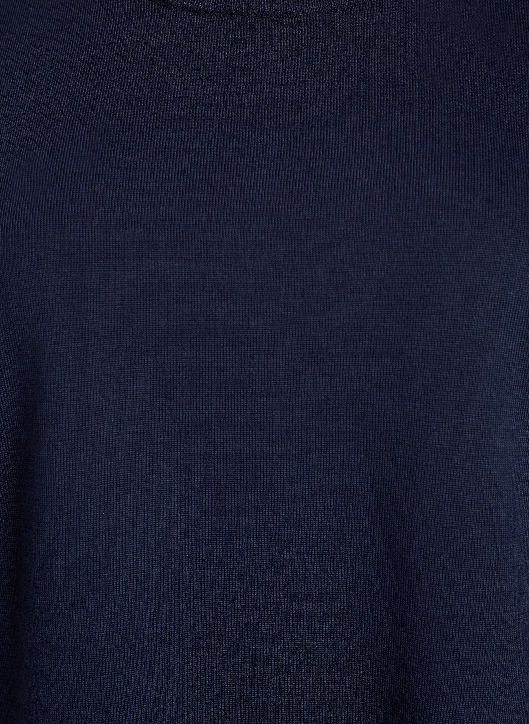 ZizziFinstickad blus med korta &auml;rmar, Bl&aring;, Packshot image number 2