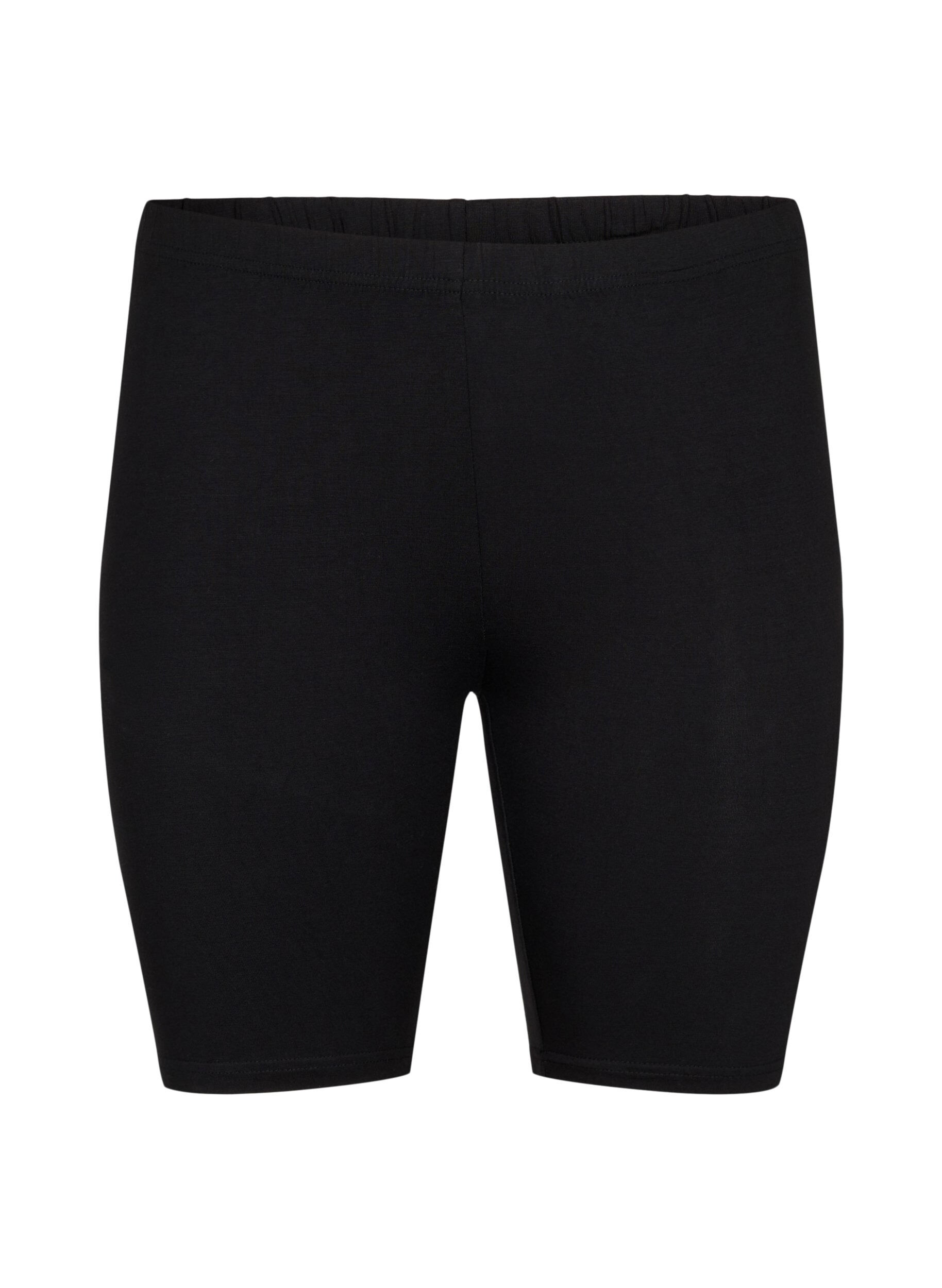 Zizzi 2-pack cykelshorts i viskos, Svart, Packshot image number 3