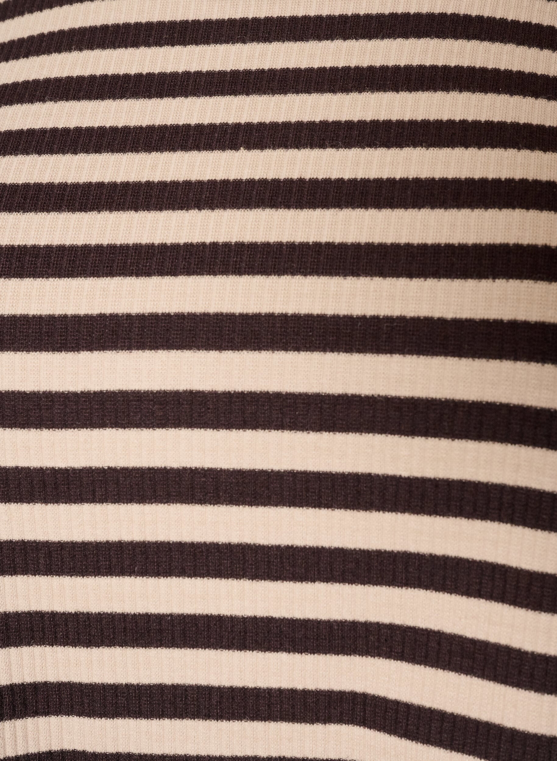 ZizziRandig blus med l&aring;nga &auml;rmar, Brun, Packshot image number 2