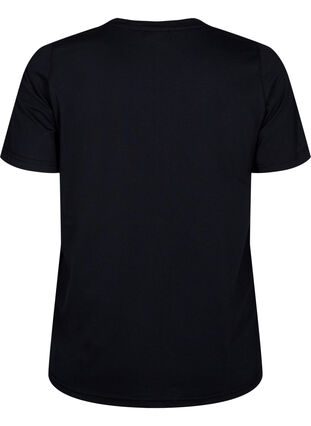 T-shirt från FLASH med tryck, Black Silver Heart, Packshot image number 1