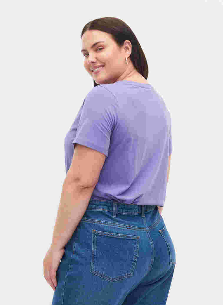 Enfärgad t-shirt i bomull, Veronica, Model image number 1