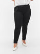 Super slim Amy jeans med sn&ouml;rning fram, Black, Model image number 2