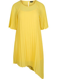 Klänning med 2/4-ärmar och a-linjeform, Primrose Yellow