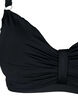 Bikini-bh med bygel och drapering, Svart, Packshot image number 2