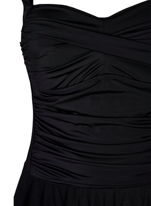 Badklänning med kjol och innershorts, Black, Packshot image number 2